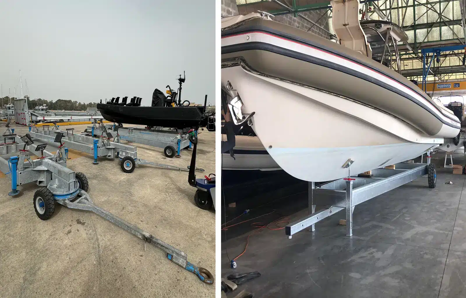 navaltecnosud soporte para embarcaciones remolques para embarcaciones