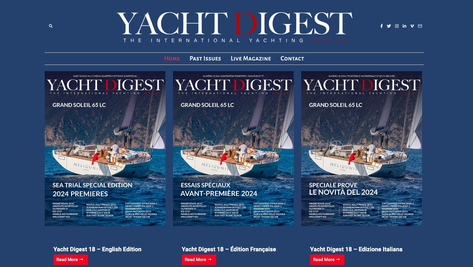 Yacht Digest 18 is now online, featuring many not-to-be-missed sea trials