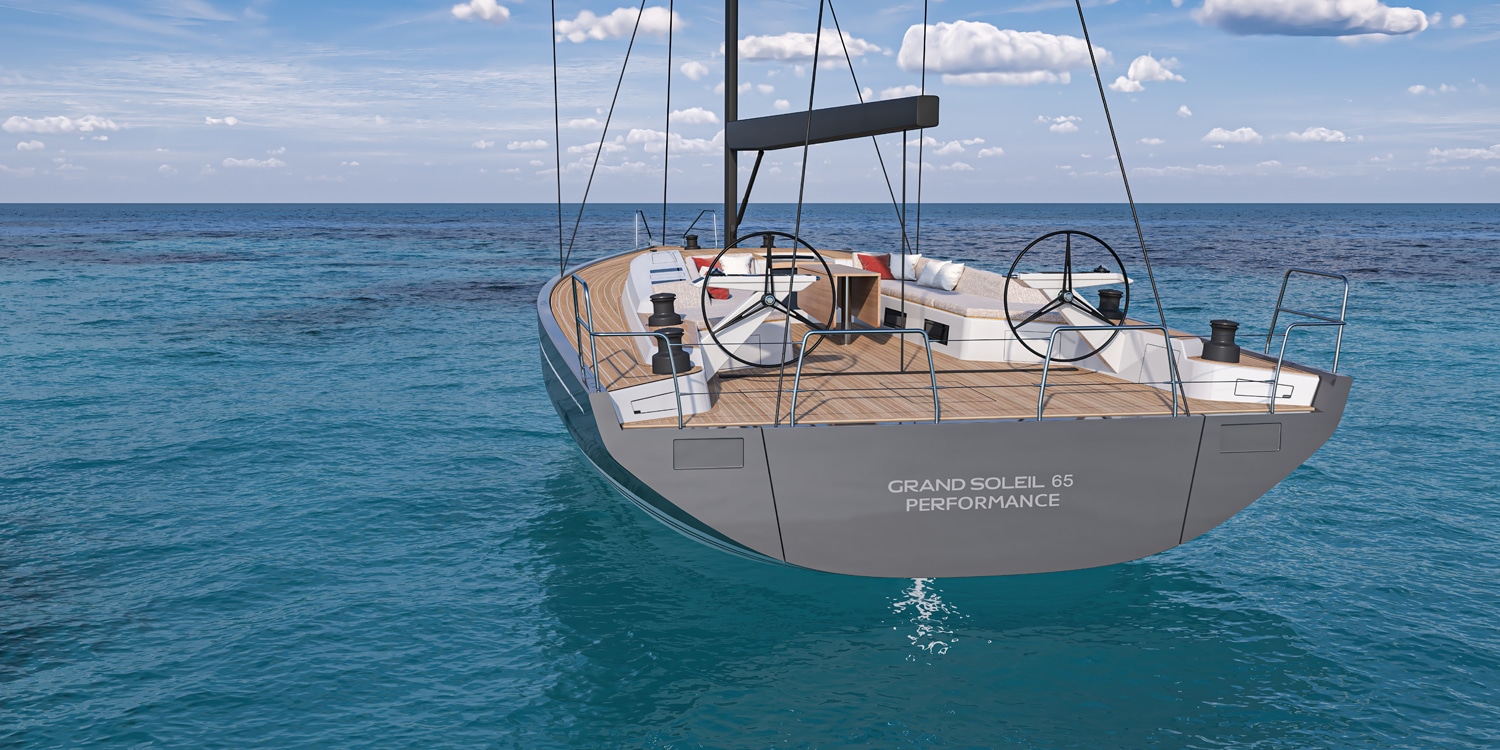 cantiere del pardo GS75 stern view