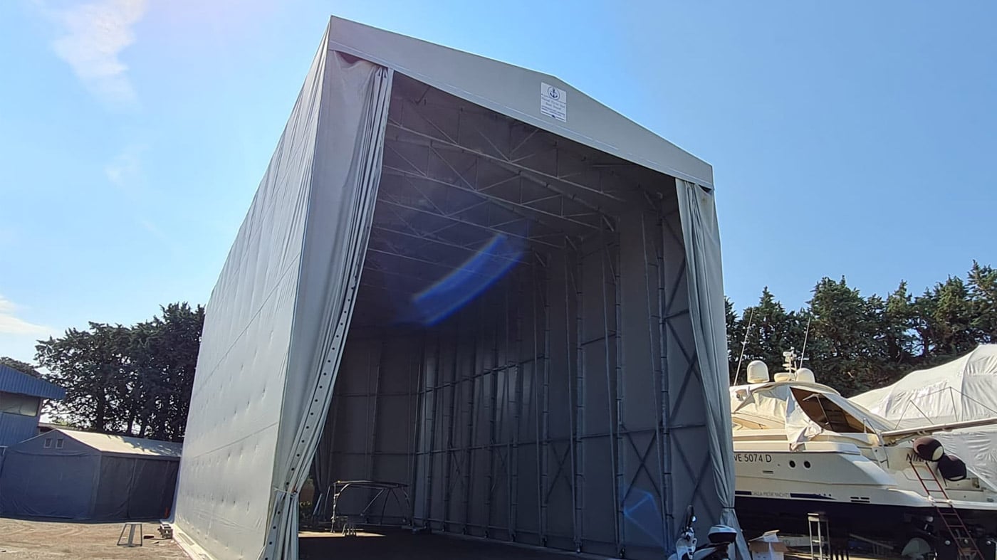 Navaltecnosud storage cabin: winter protection for boats