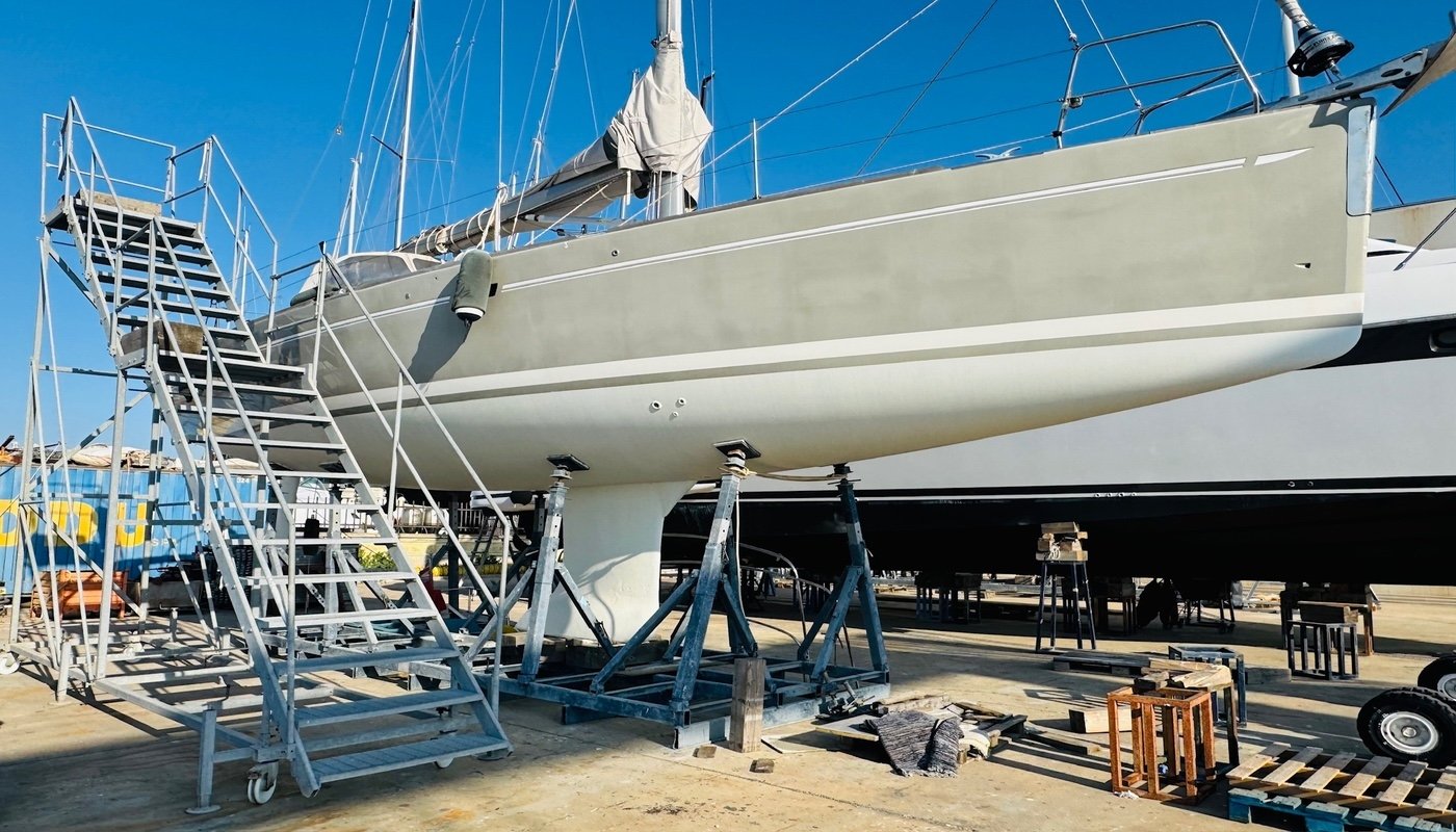 Navaltecnosud Boat Stand ladders for shipyards