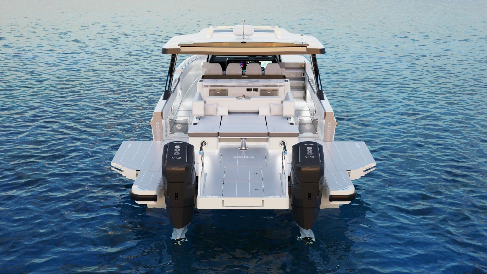 representación digital del Aquila 45 Sport baluartes