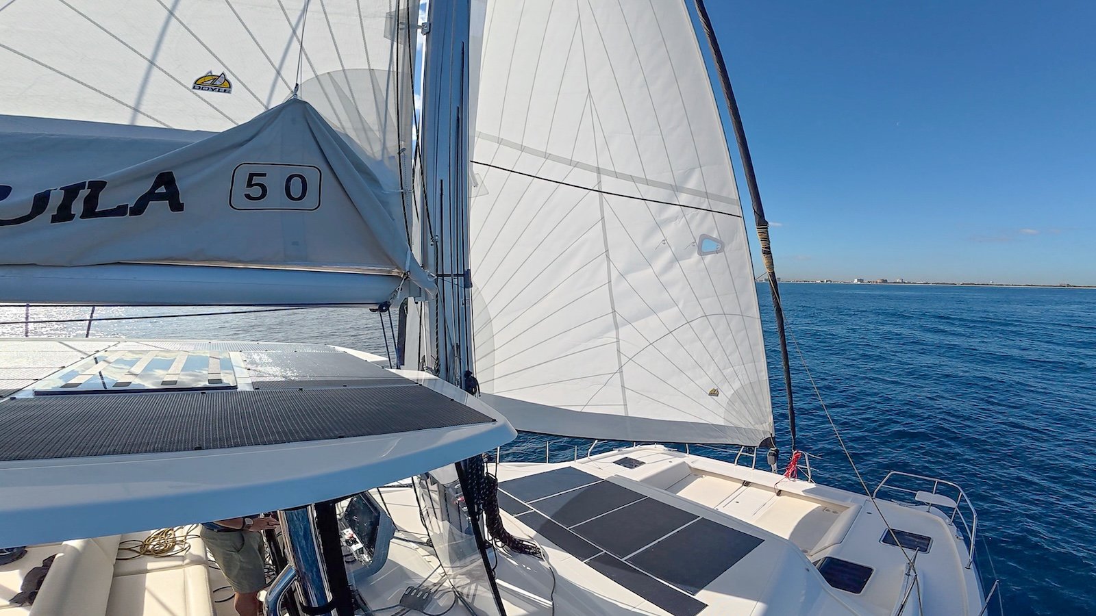 Aquila 50 Sail underway