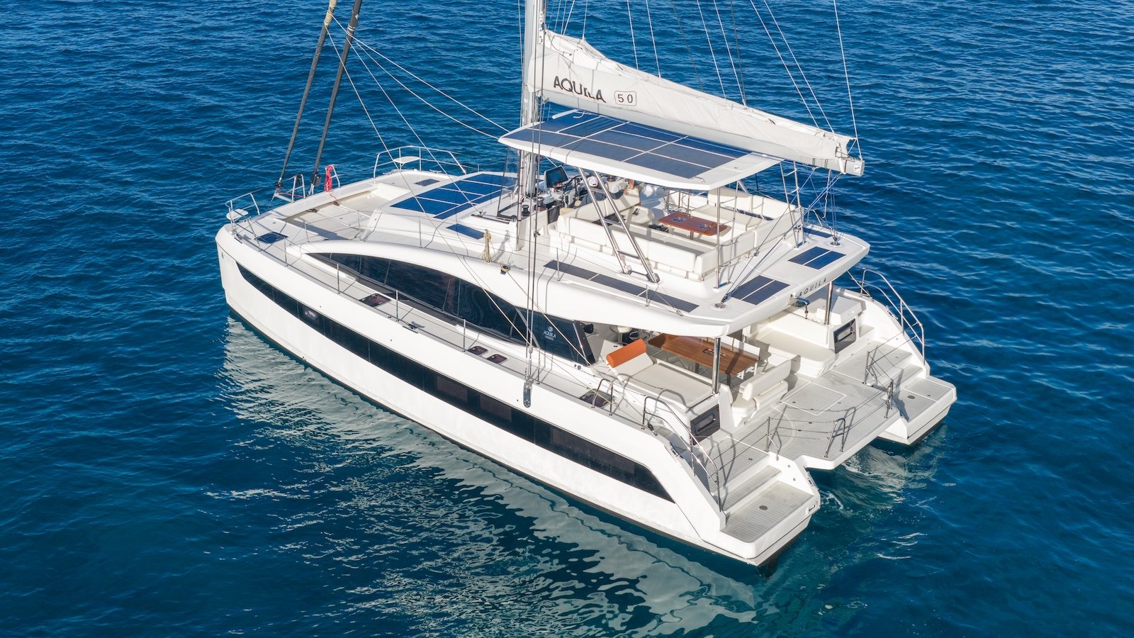 aquila 50 sail left view