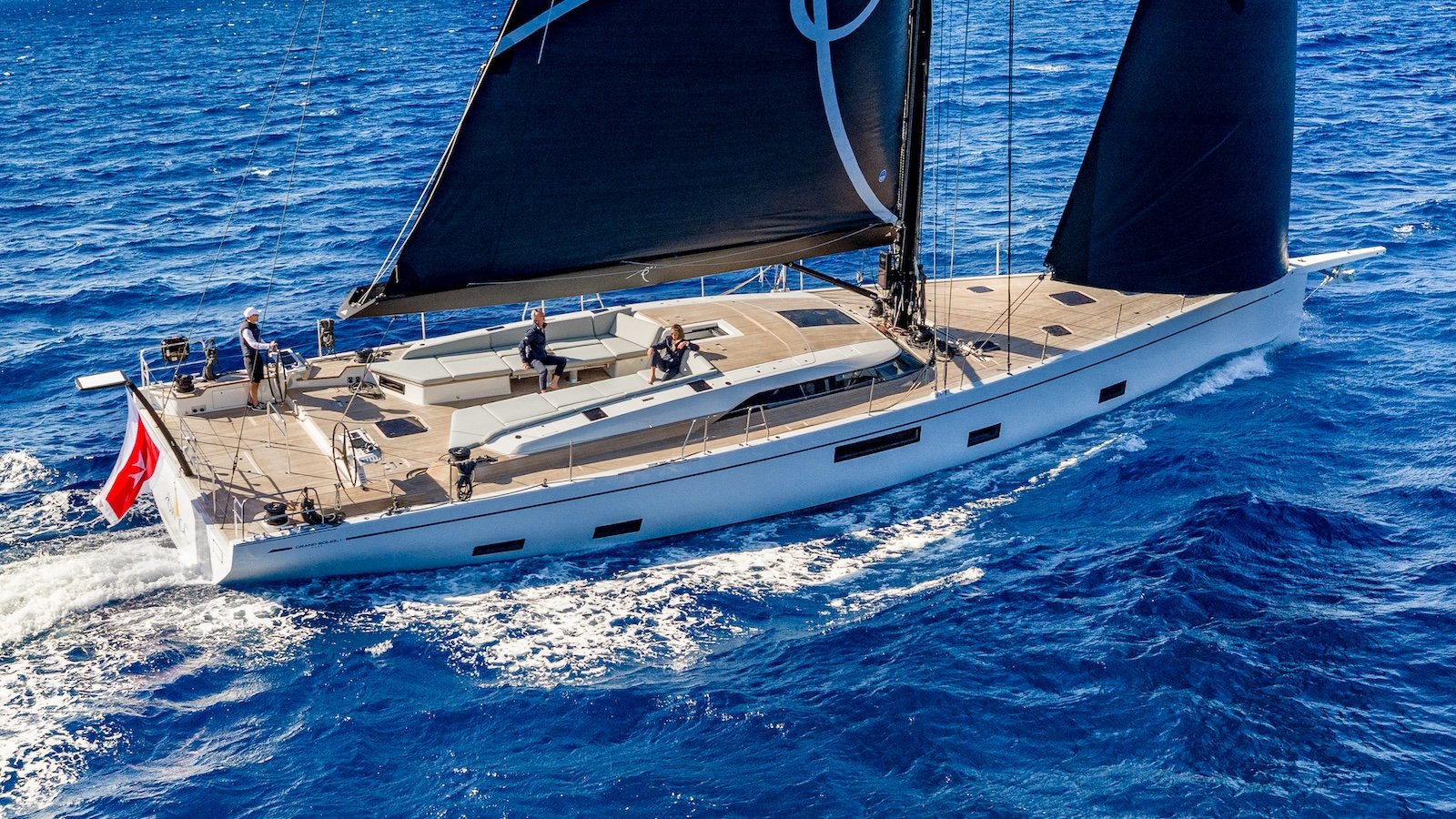 Grand Soleil Plus 80 LC sea trial under sail Grand Soleil Plus 80 LC sea trial under sail